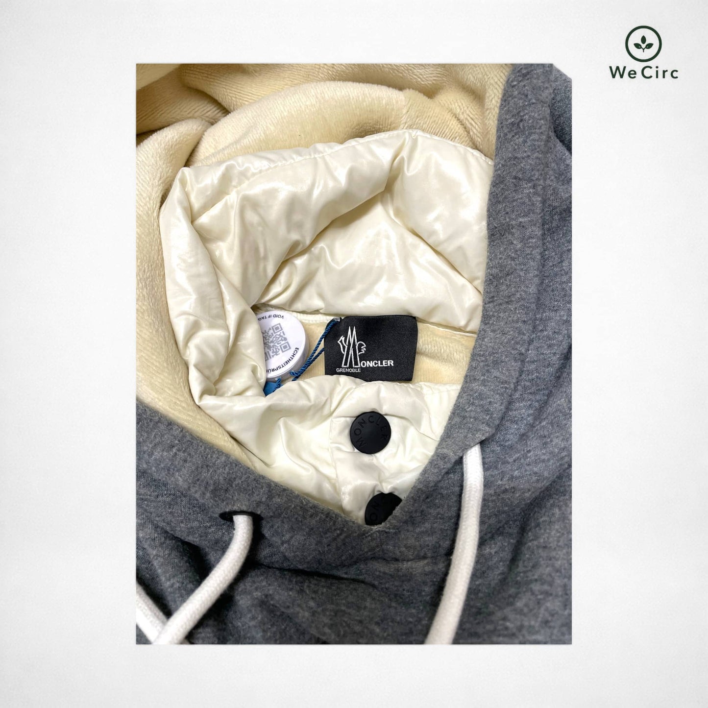 Grenoble Hoodie Grau L - Detailansicht