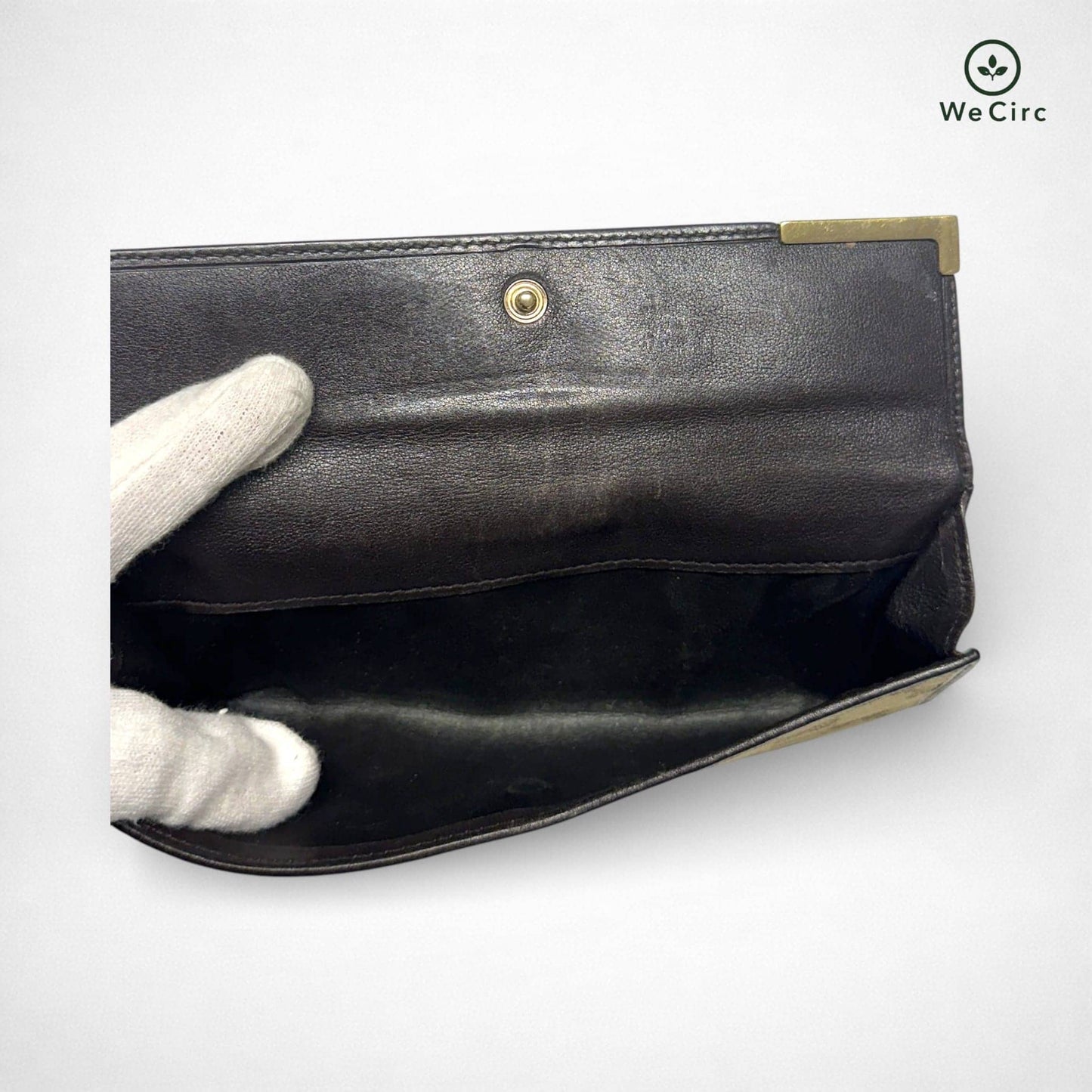 Long Wallet Canvas Portemonnaie Braun - Detailbild