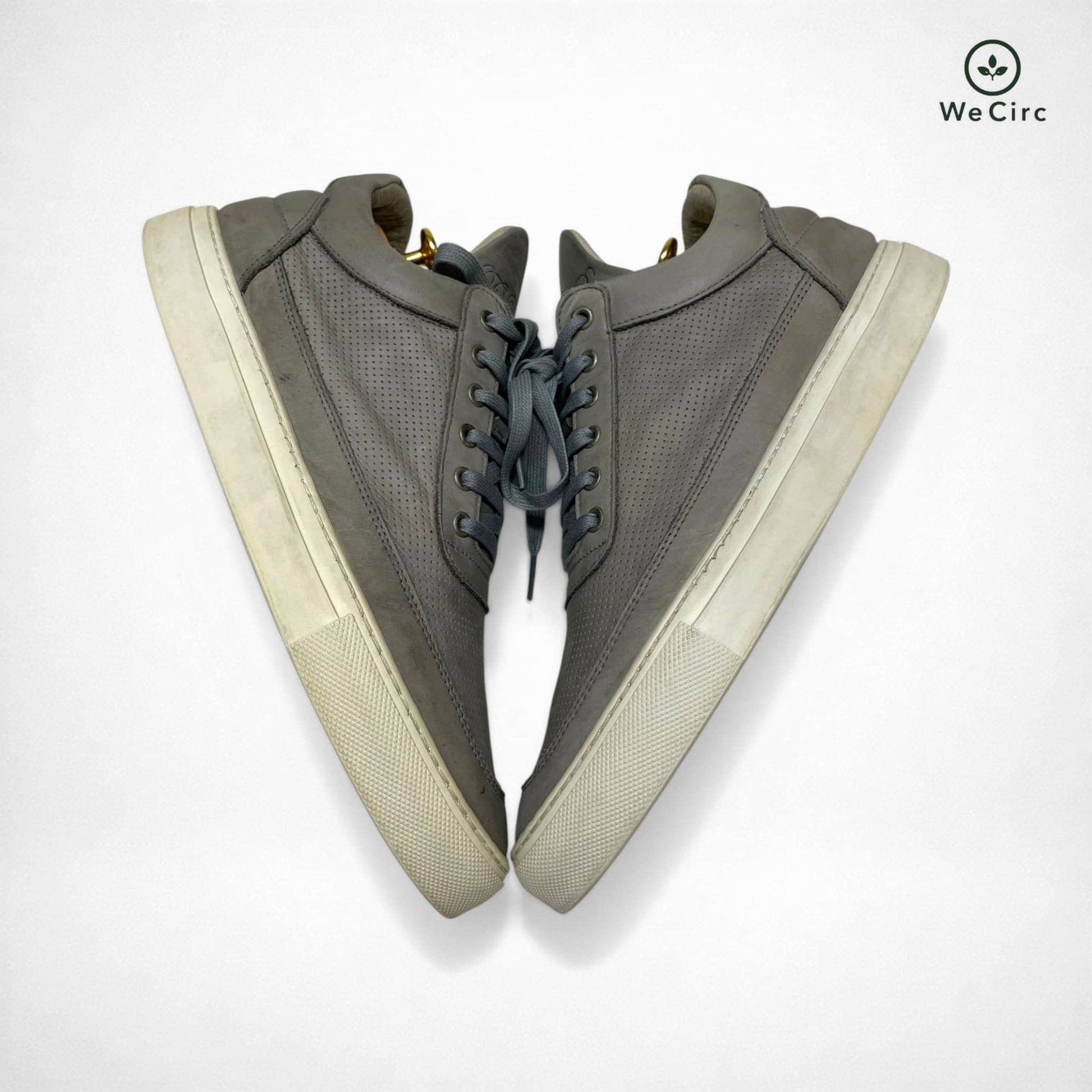 Low Top Ripple Nubuck Sneaker Grau 41 - Detailansicht
