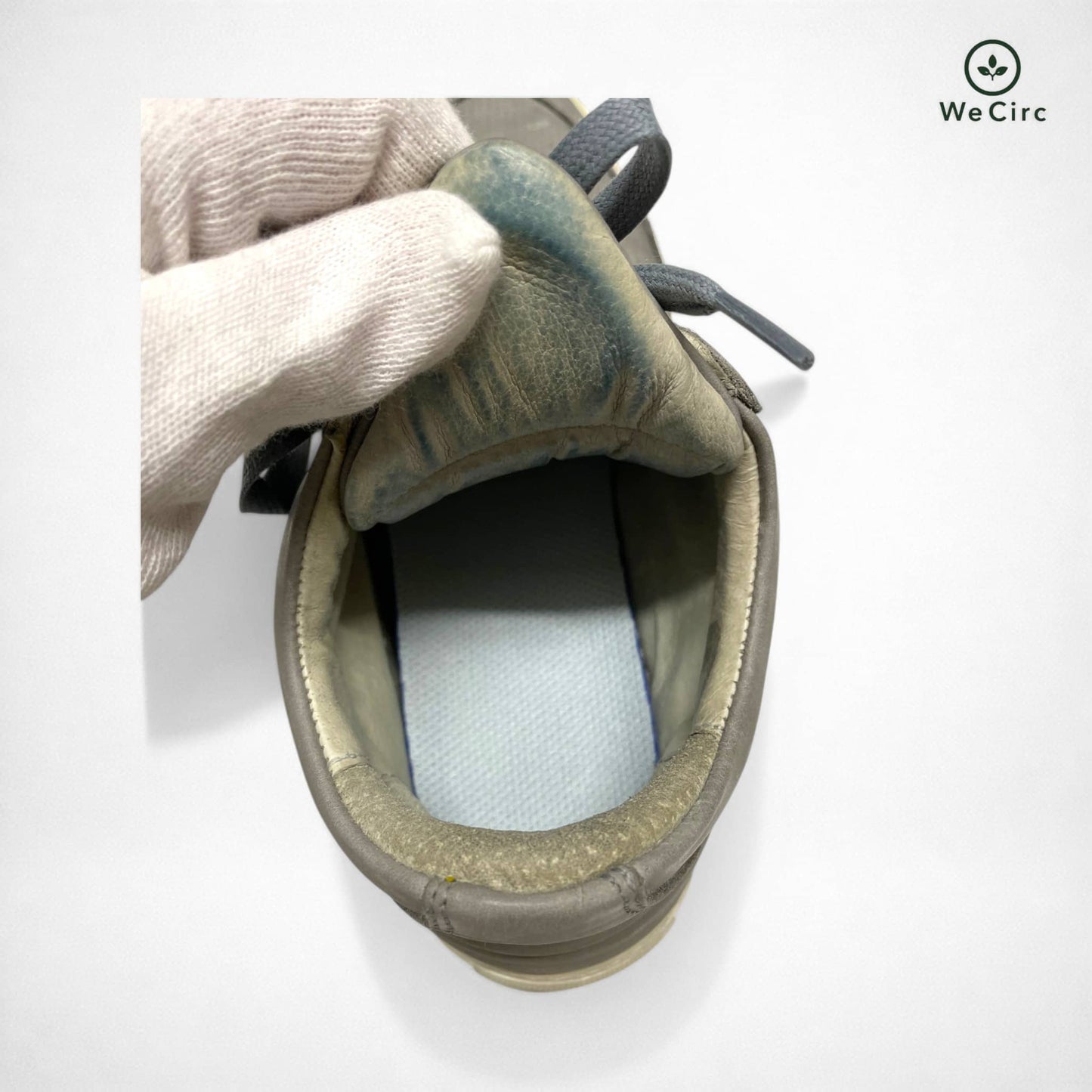 Low Top Ripple Nubuck Sneaker Grau 41 - Detailansicht