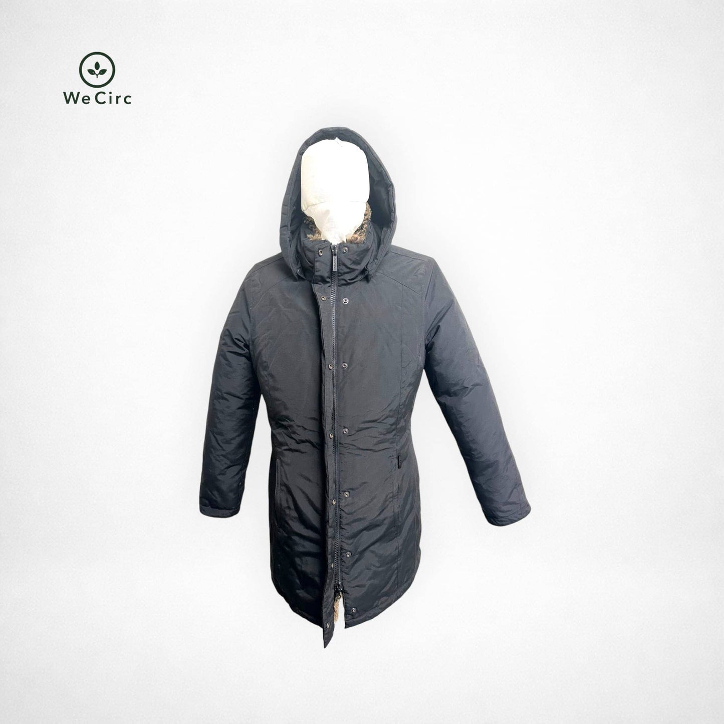 Parka mit Fell Schwarz M - Detailbild