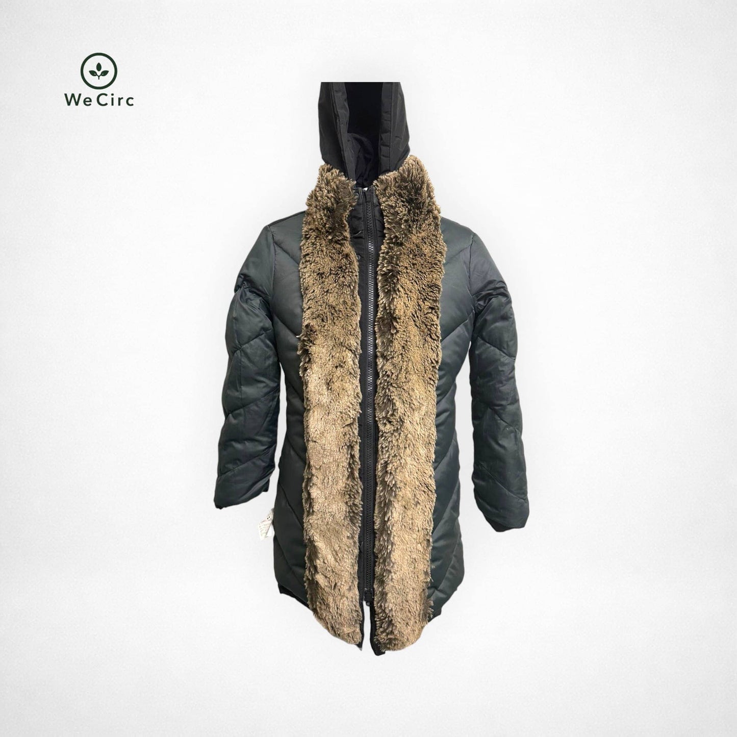 Parka mit Fell Schwarz M - Detailbild