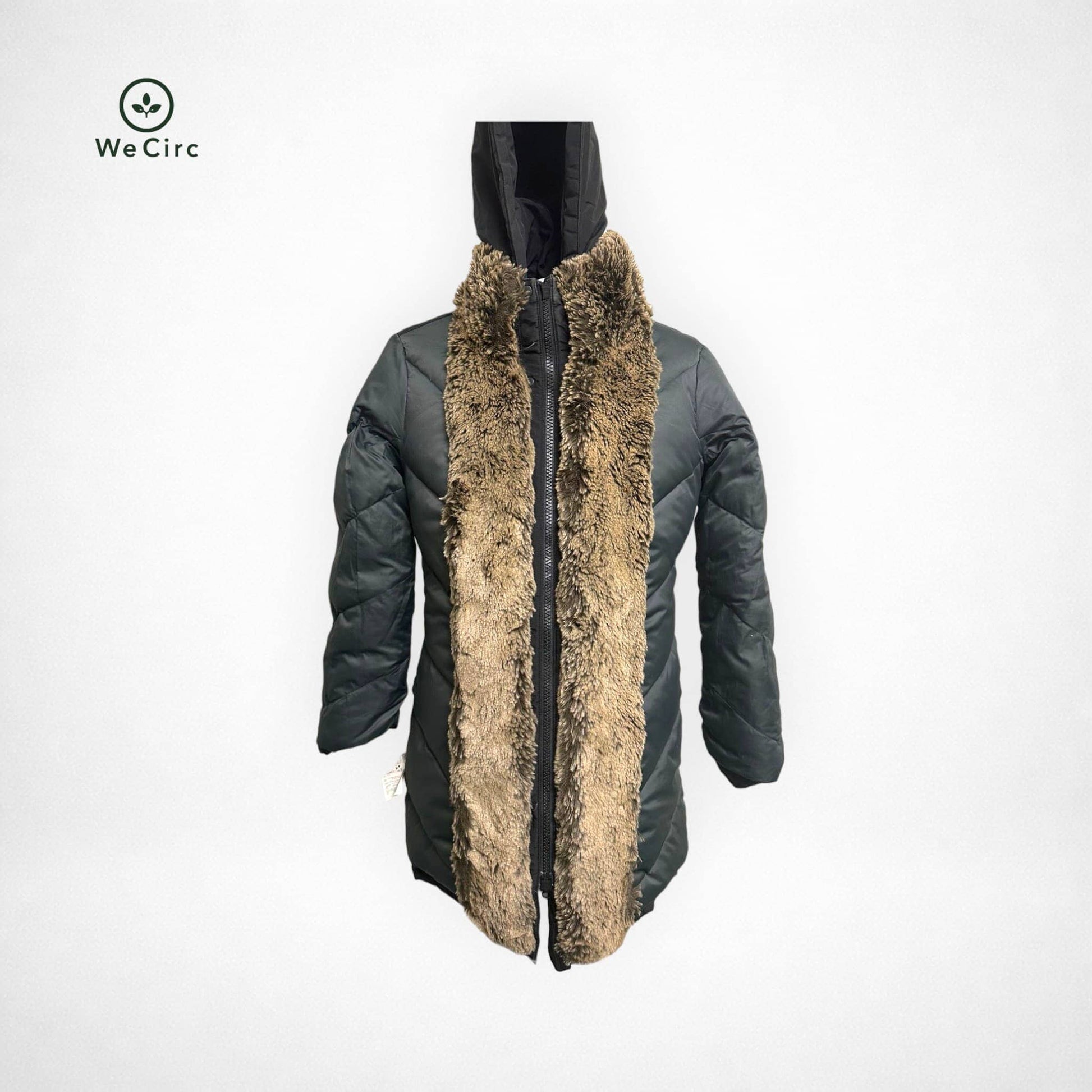 Parka mit Fell Schwarz M - Detailbild