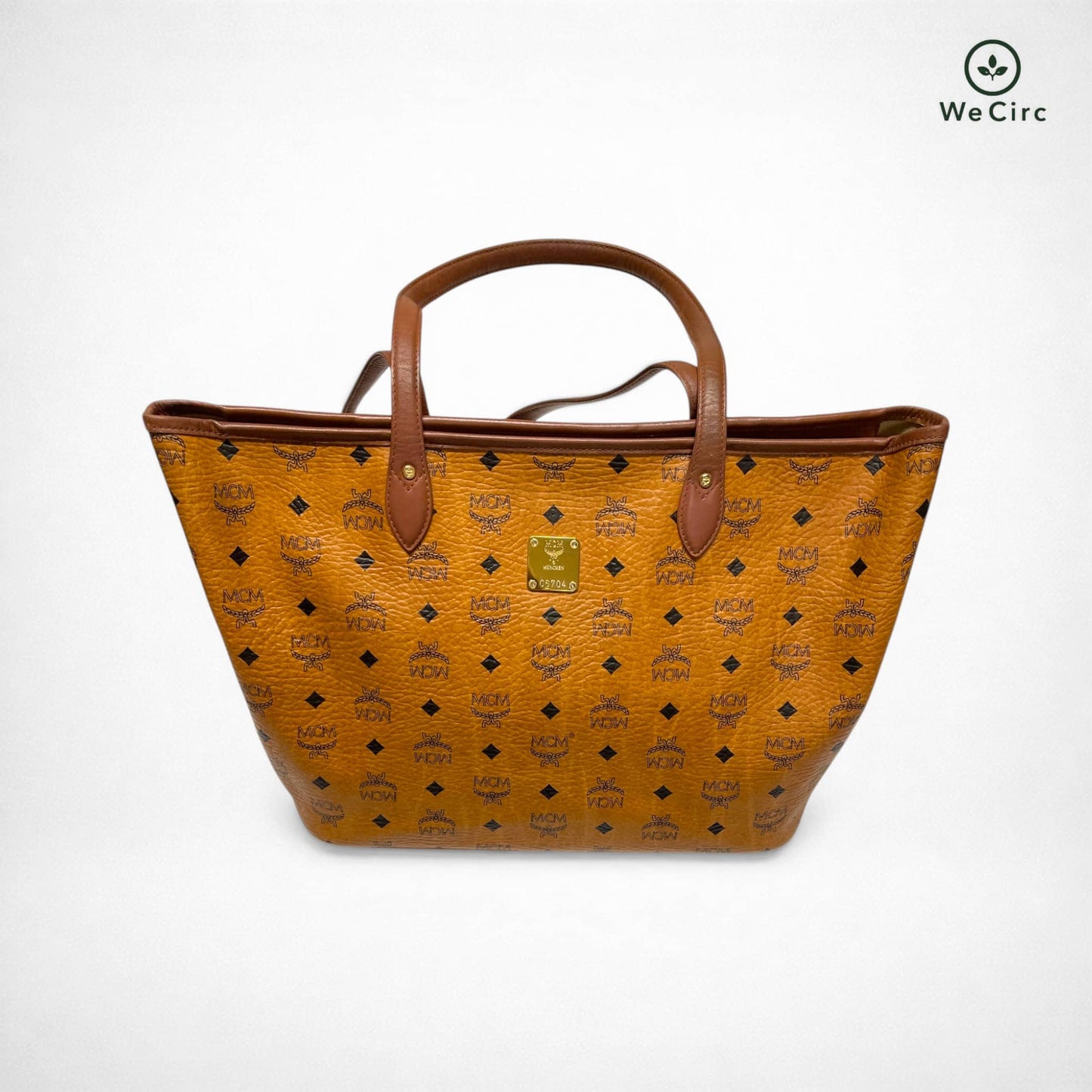 Zipper Shopper Tasche Braun - Detailansicht