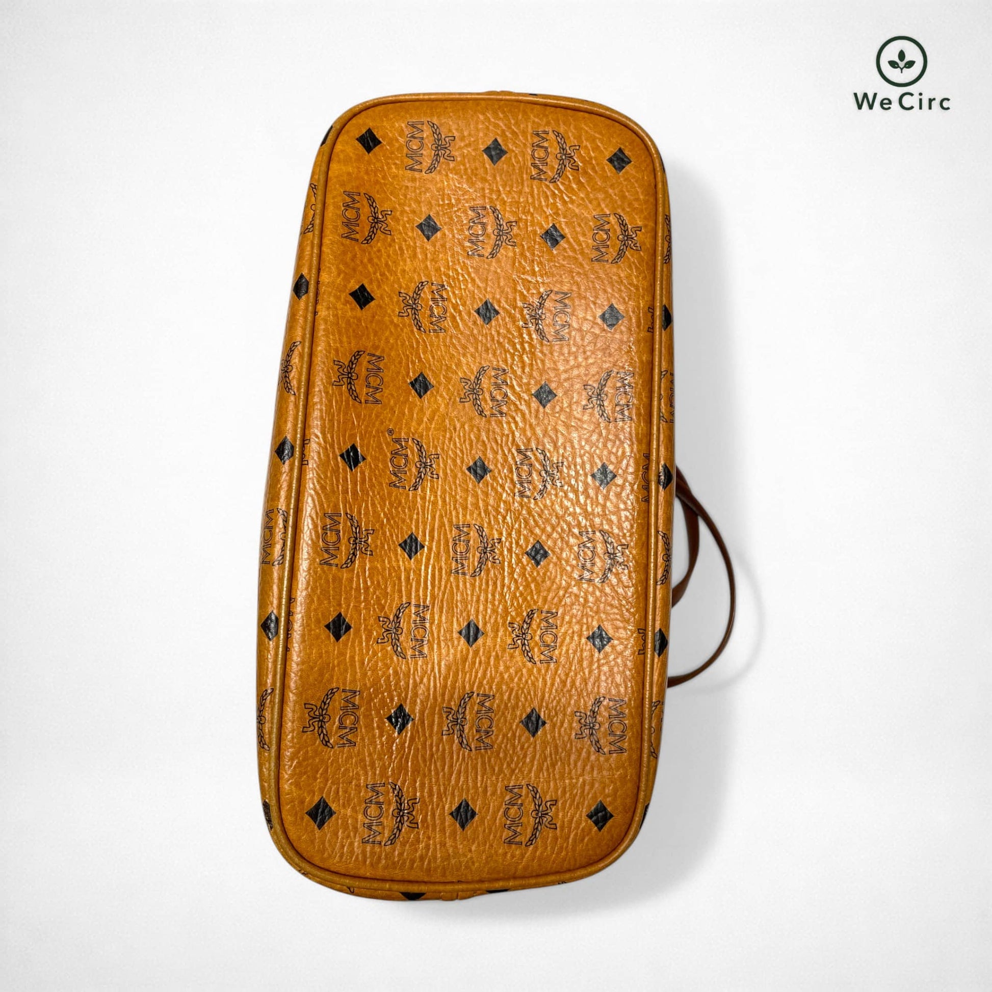 Zipper Shopper Tasche Braun - Detailansicht