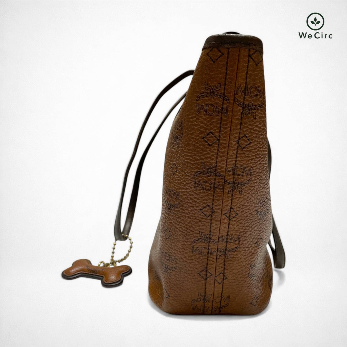 Anya Dog Bone Shopper Braun - Detailansicht