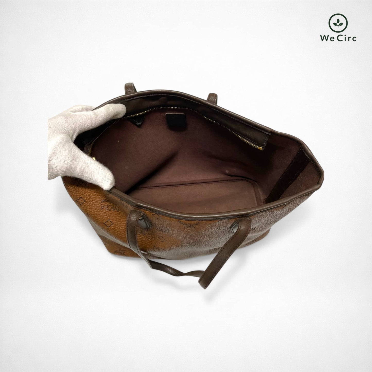 Anya Dog Bone Shopper Braun - Detailansicht