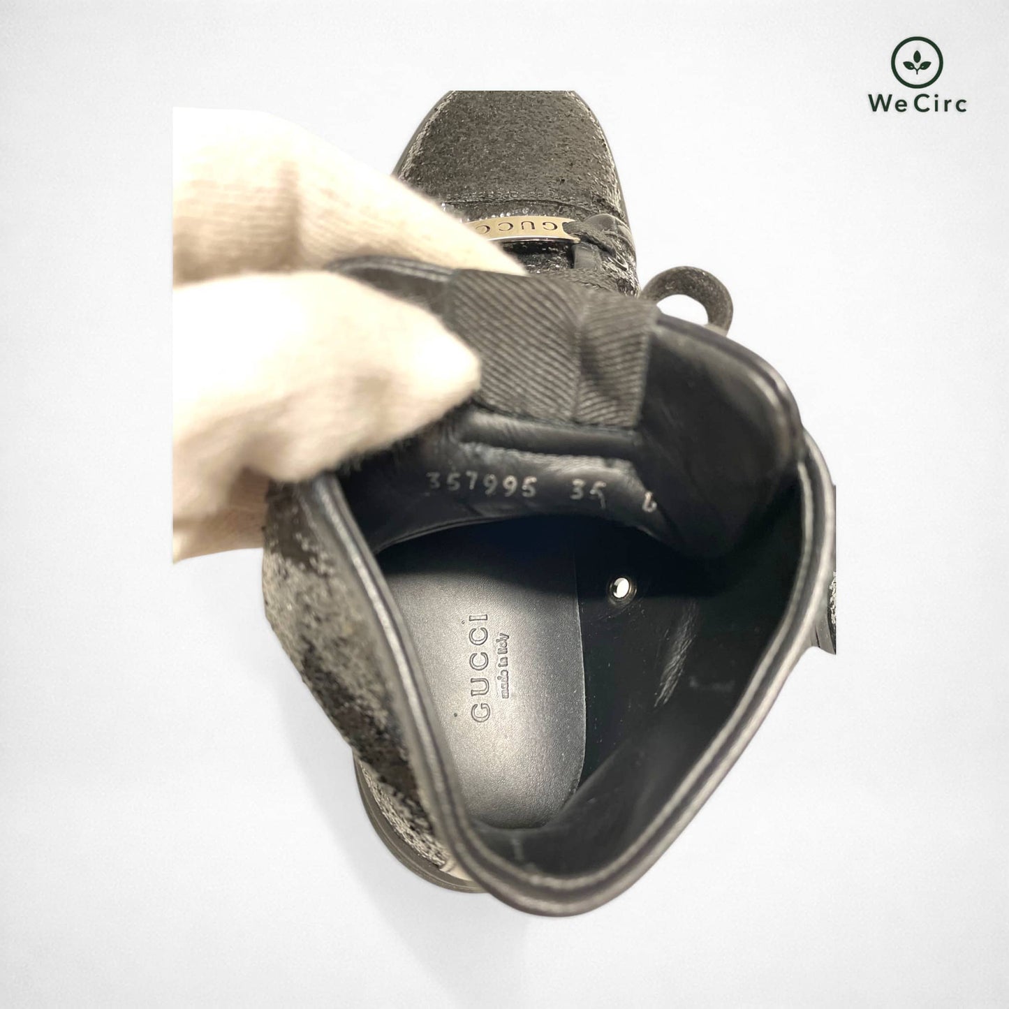 California High Top Sneaker Schwarz 35 - Detailansicht
