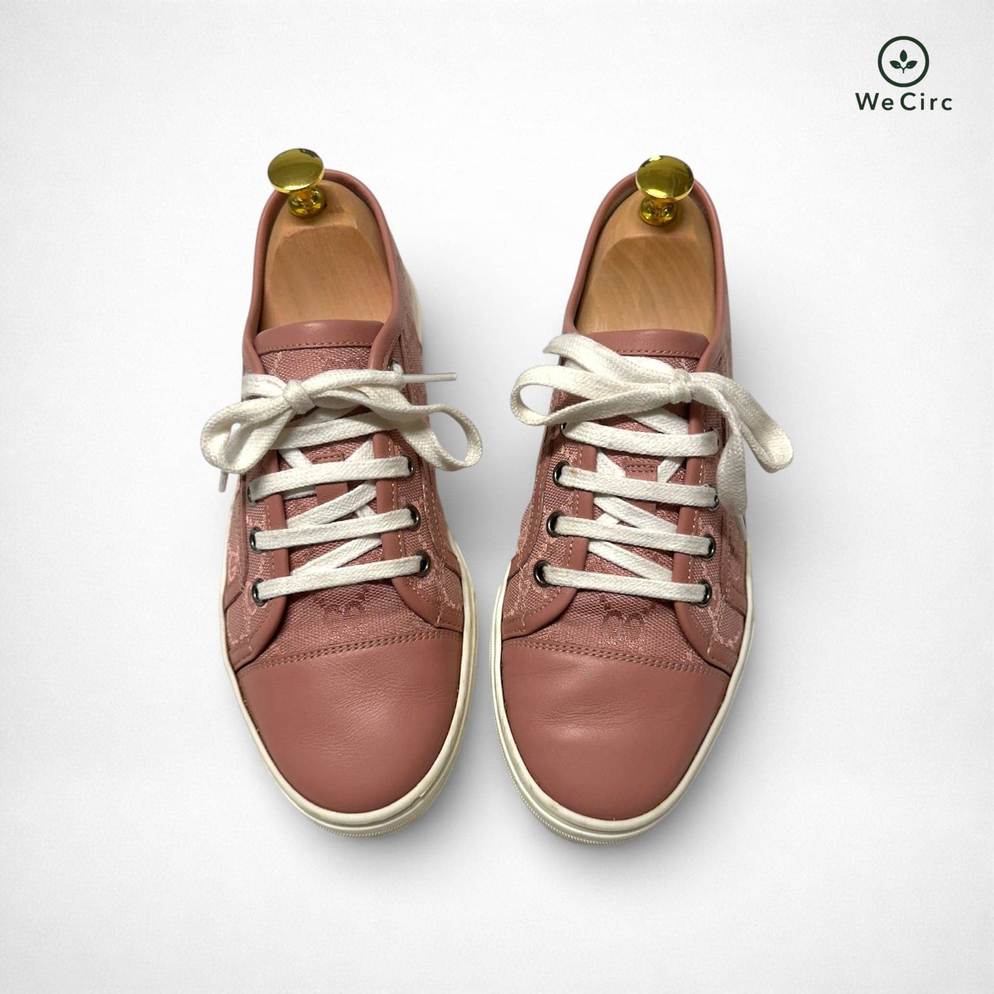 Canvas Monogram Low Top Sneaker Rosa 36.5 - Detailbild