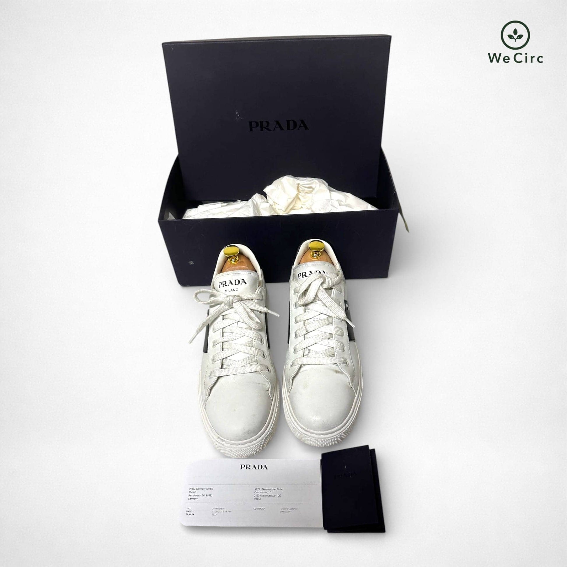 Prada Downtown Sneaker Weiß 39.5 - Hauptansicht