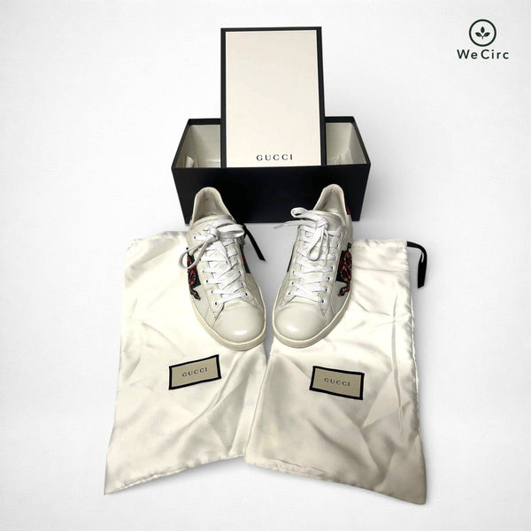 Ace Sneakers Snake Print White Size 46