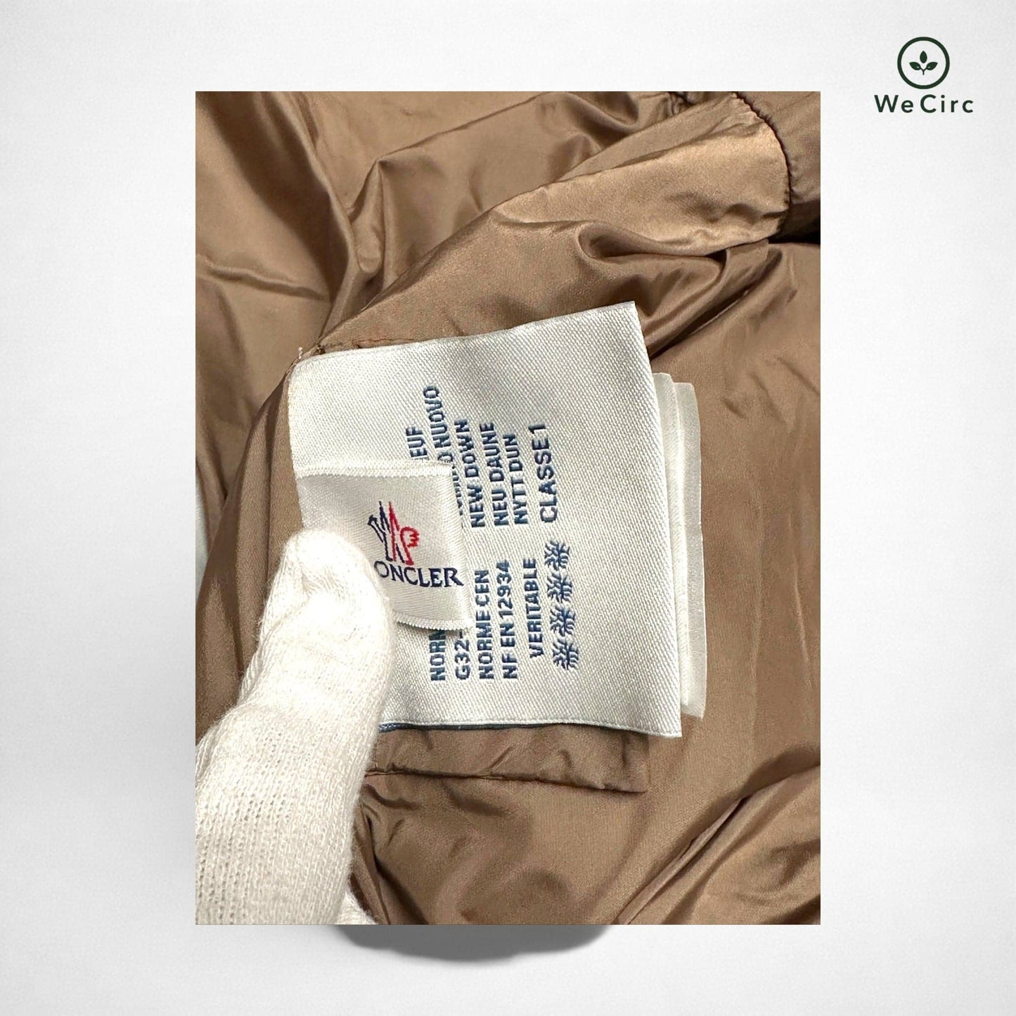 Nantesfur Daunenjacke Braun S - Detailbild