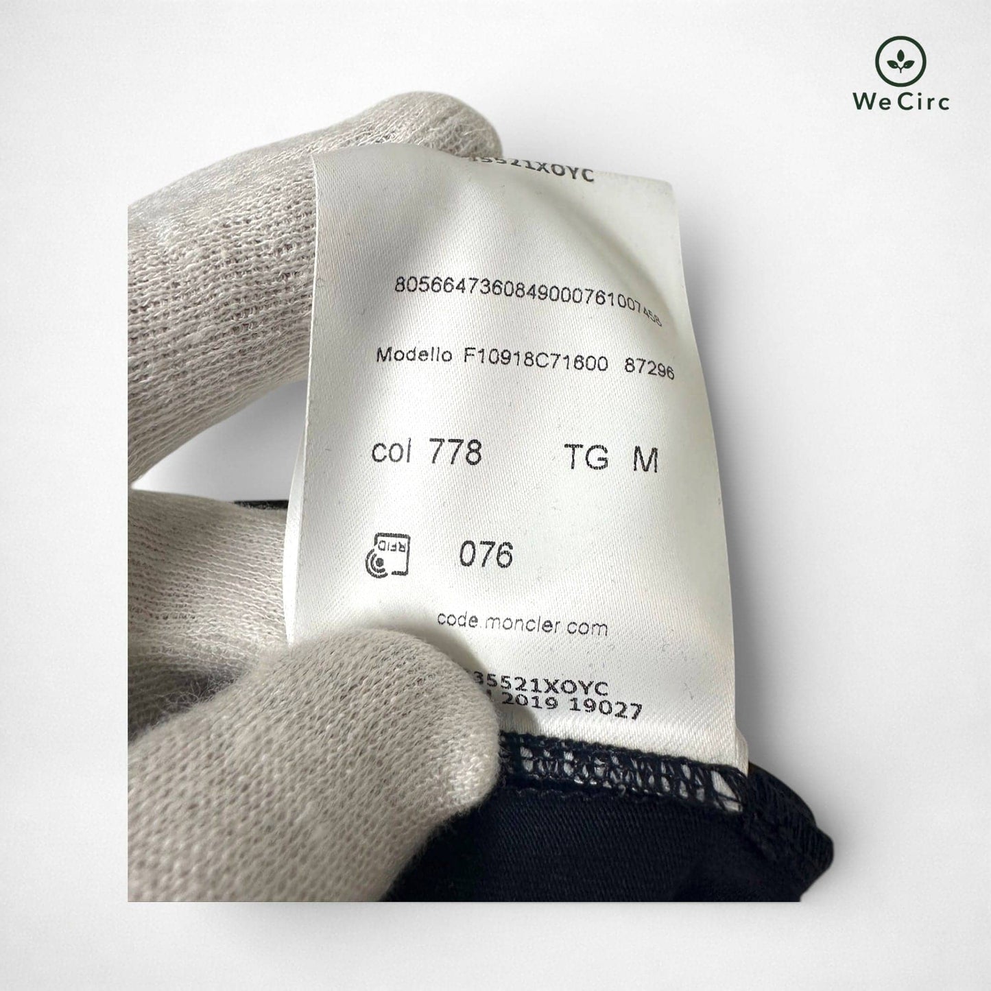 Basic Logo Shirt mit dreifarbigem Besatz Navy M - Detailbild