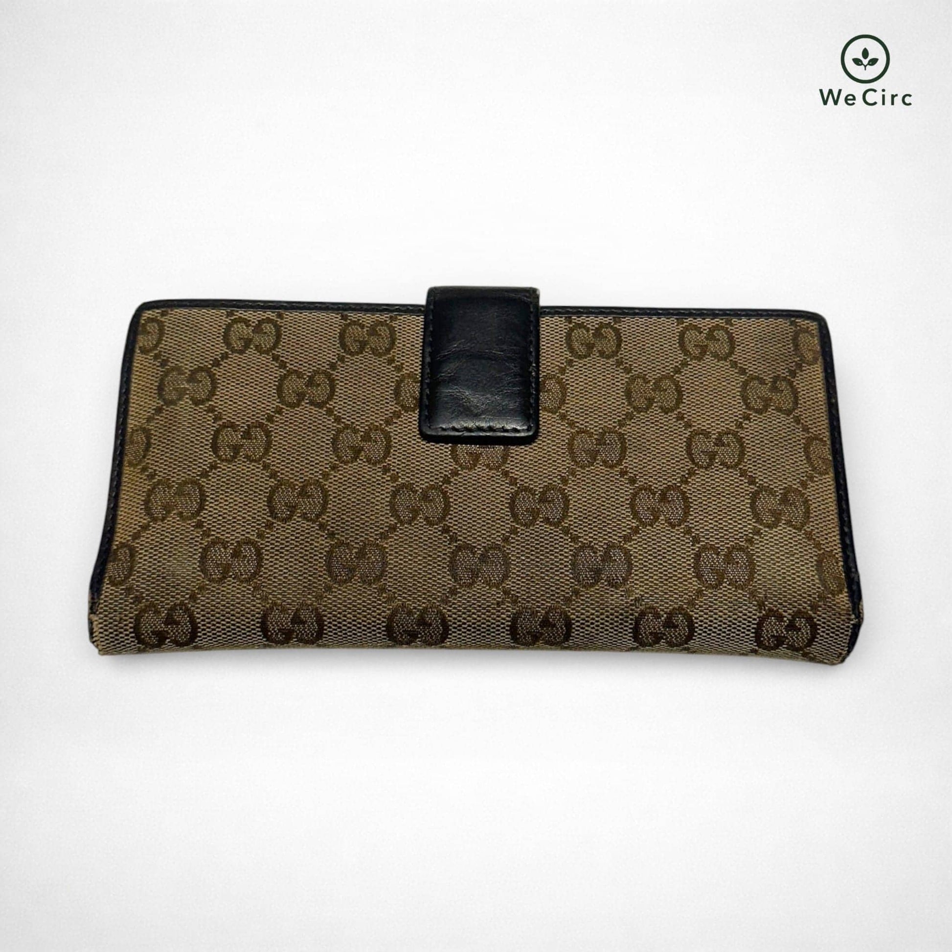 Long Wallet Canvas Portemonnaie Braun - Detailbild