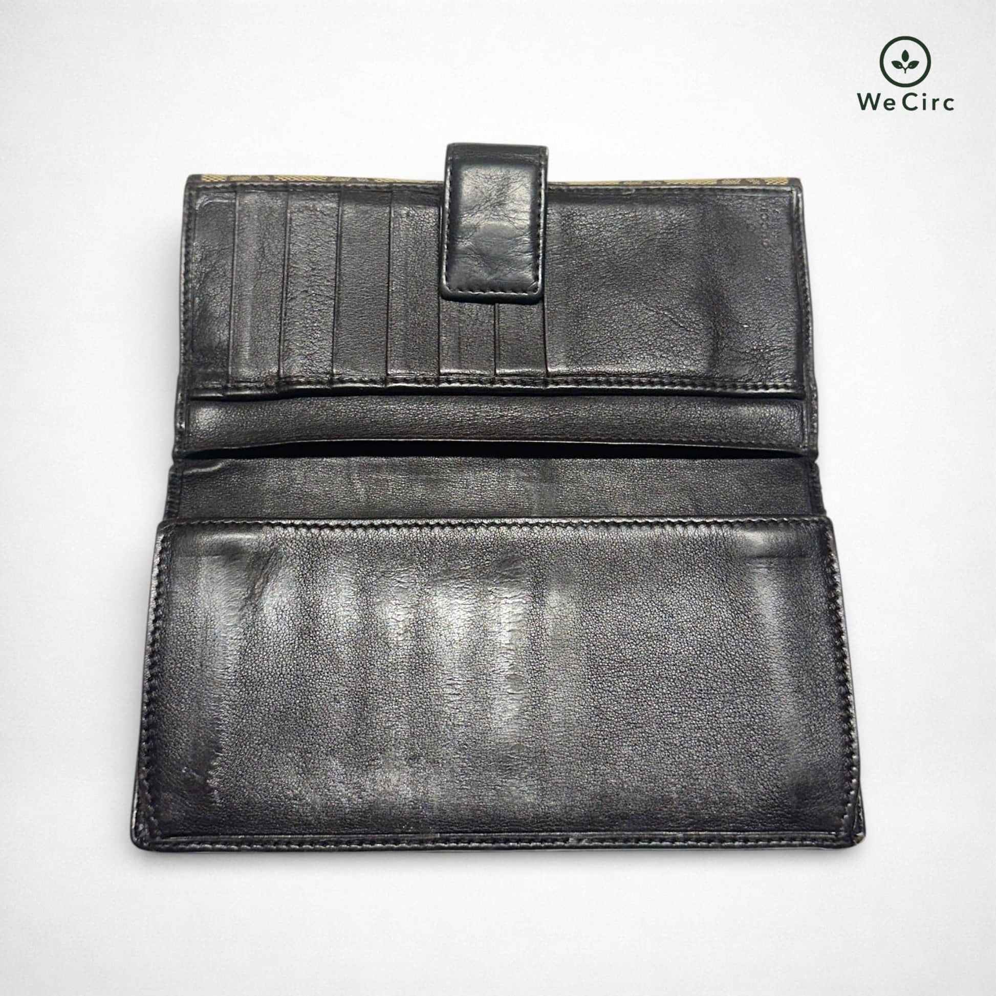 Long Wallet Canvas Portemonnaie Braun - Detailbild